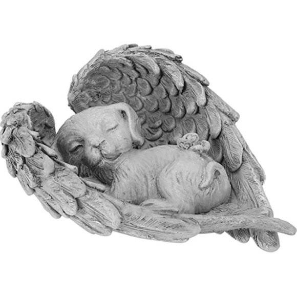 Alimotturp65 Dog Sleeping Angel Dog Memorial Statue Dog Angel